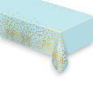 Picture of BLUE TABLECLOTH WITH GOLD DOTS 167X183CM